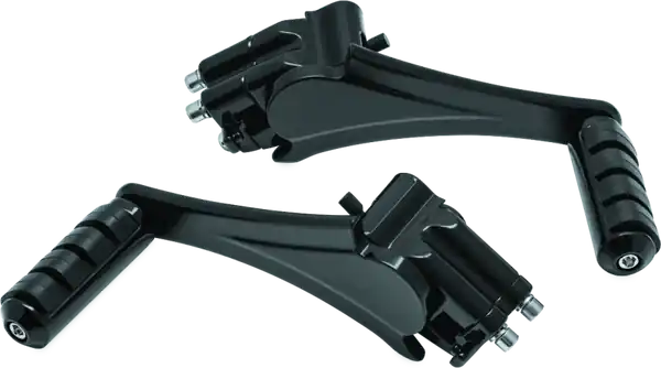 Kuryakyn Adjustable Passenger Pegs With Small ISO Pegs Black