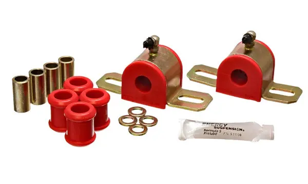 Energy Suspension 08-10 Chrysler 300C RWD / 07-10 Charger RWD Red 17.5mm Rear Sway Bar Bushing Set