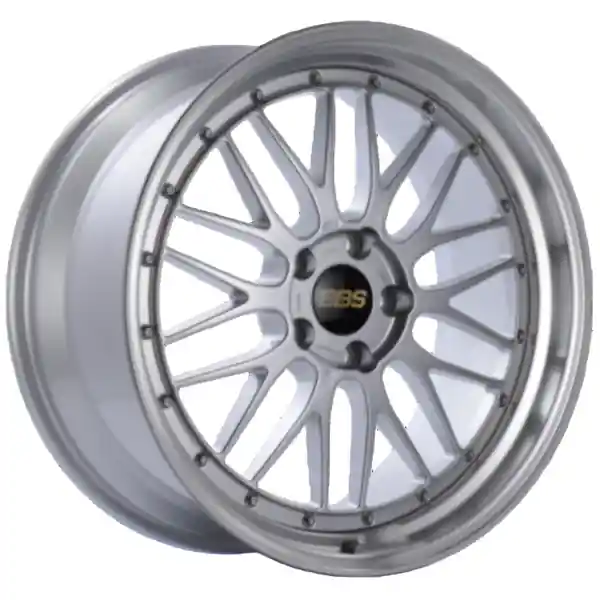 BBS LM 19x11 5x112 ET35 Diamond Silver Center Diamond Cut Lip Wheel - 82mm PFS Required