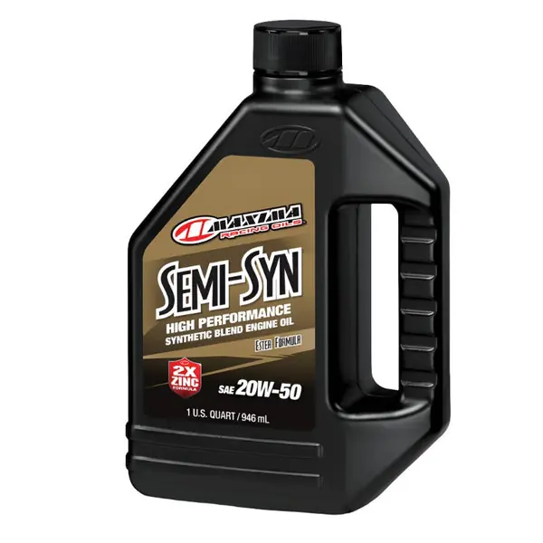 Maxima Performance Auto Semi-Syn 20W-50 Synthetic Blend Engine Oil - Quart