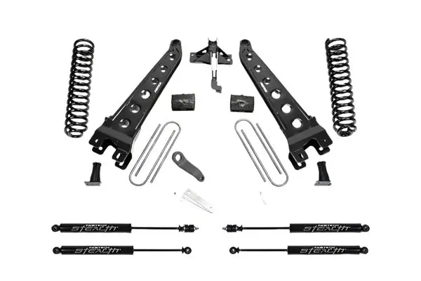 Fabtech 17-21 Ford F250/F350 4WD Diesel 6in Rad Arm Sys w/Coils & Stealth