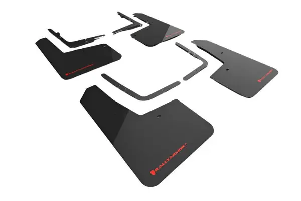 Rally Armor 21-23 Ford F-150 Raptor Black UR Mud Flap w/ Red Logo