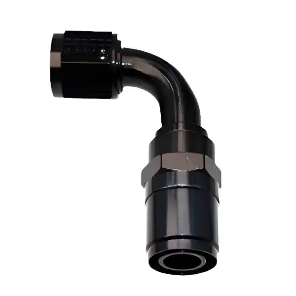 Fragola -6AN Race-Rite Crimp-On Hose End 90 Degree
