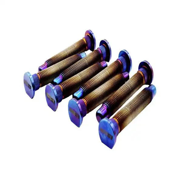 BLOX Racing Titanium Extended Wheel Studs M12X1.5mm 8Pcs Honda Fitment - Burnt