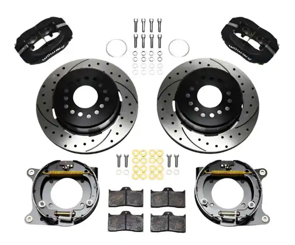 Wilwood Forged Dynalite P/S Park Brake Kit Drilled Impala 59-64 / Corvette 57-62
