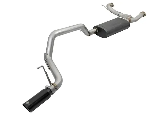 aFe MACHForce XP 3in 304 SS Cat-Back Exhausts w/ Black Tips 10-17 Nissan Patrol (Y62) V8-5.6L