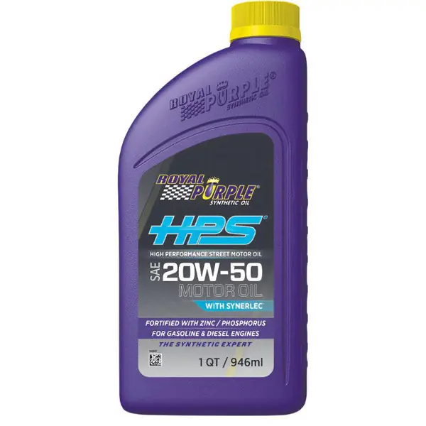 Royal Purple HPS Synthetic High Performance Street 20W-50 Motor Oil - 1 Quart