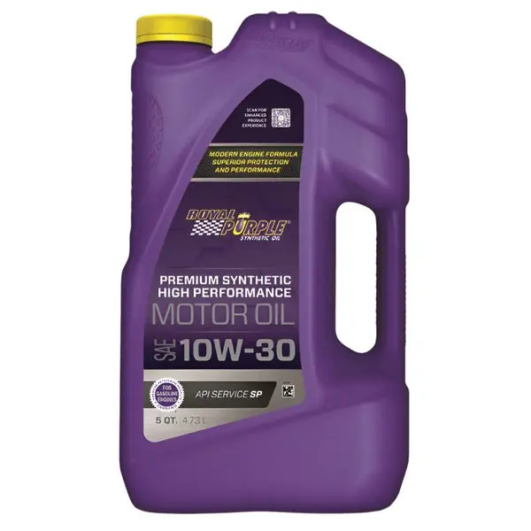 Royal Purple Premium Synthetic High Performance Multi-Grade 10W-30 Motor Oil - 5 Quart
