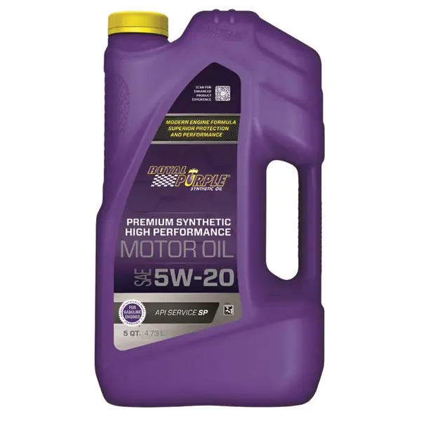 Royal Purple Premium Synthetic High Performance Multi-Grade 5W-20 Motor Oil - 5 Quart