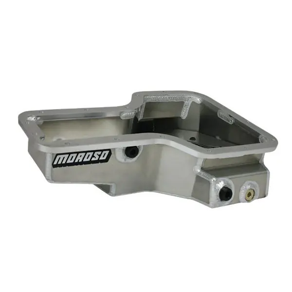 Moroso Lotus/Toyota 1ZZ/2ZZ Road Race Baffled Wet Sump 6qt Stock Depth Aluminum Oil Pan