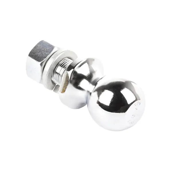 Rugged Ridge 2in Trailer Hitch Ball 1in Dia Shank Chrome