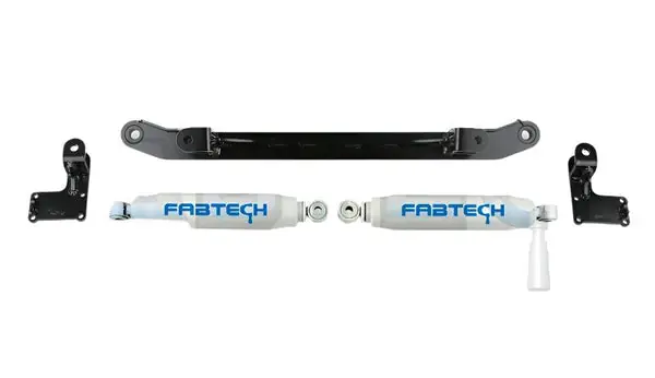 Fabtech 99-04 Ford F250/350 4WD Dual Performance Steering Stabilizer Kit