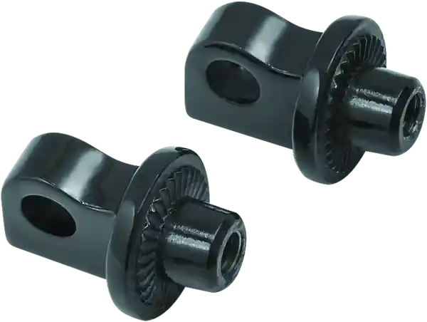 Kuryakyn Splined Peg Adapter Harley-Davidson Male Mount Black