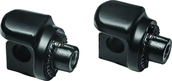 Kuryakyn Non-Pivot Splined Peg Adapter Harley-Davidson Models Black