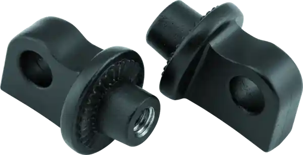 Kuryakyn Splined Peg Adaptors Satin Black