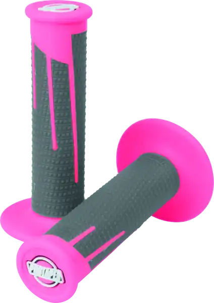 ProTaper Full Diamond Clamp-On Grips - Neon Pink/Dark Gray