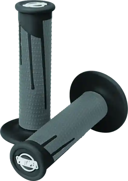 ProTaper Full Diamond Clamp-On Grips - Black/Dark Gray