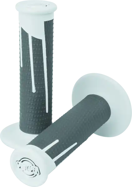 ProTaper Full Diamond Clamp-On Grips - White/Dark Gray