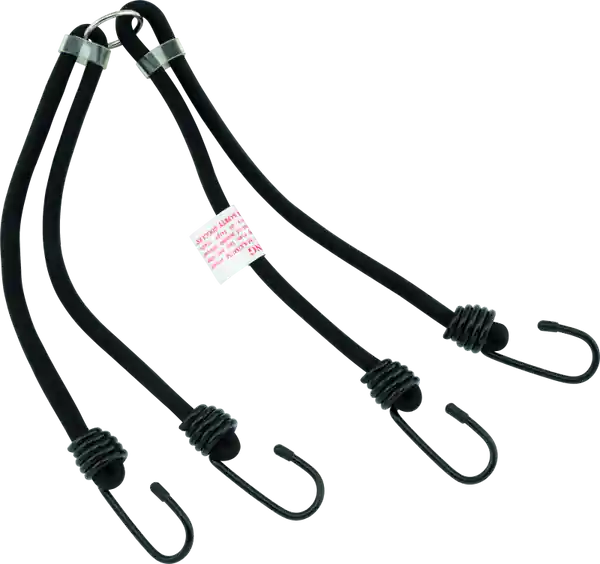 BikeMaster 24in Heavy Duty 4-Hook Bungee - Black