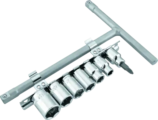 BikeMaster 3/8in Drive T-handle Set (8mm/10mm/12mm/13mm/14mm/17mm/#2 Phillips)