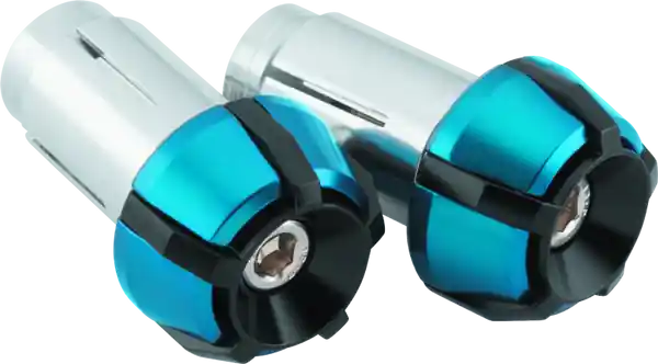 BikeMaster Anti-Vibration Bar Ends - Black/Blue