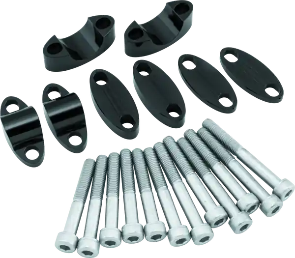 BikeMaster Aluminum Handlebar Riser 1in - Black