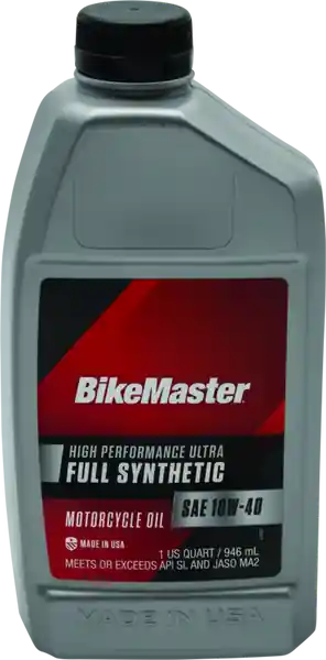 BikeMaster 10W40 Full Synthetic Oil - Quart