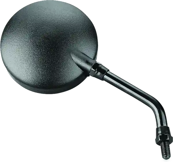 BikeMaster Round Mirror 6in Stem -10mm - Black