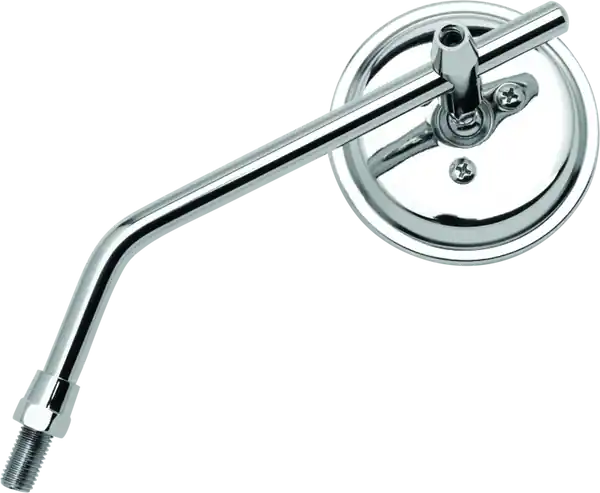 BikeMaster 3in Adjustable Round Mirror 10mm - Each - Chrome