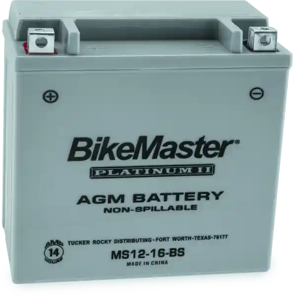 BikeMaster AGM Battery - MS12-16-BS