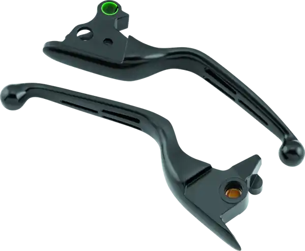 Bikers Choice 15-17 FLST FXST Black Slotted Lever Set