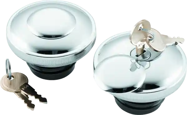 Bikers Choice L96-20 Chrome Lockable Gas Cap Vented