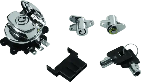 Bikers Choice 99-13 Road King With Hard Bags Chrome Saddlebag Lock Kit
