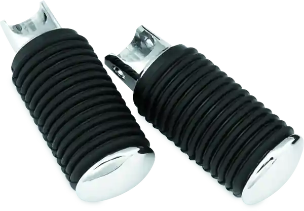 Bikers Choice 52-85 Chrome Cap Rider Pegs Female Mount Style Replaces H-D 50906-85T