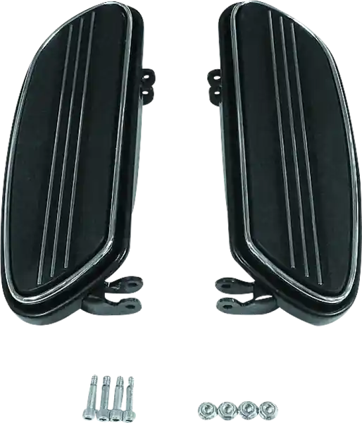 Bikers Choice 86-Up FLH FLT Black Extended Floorboard Kit