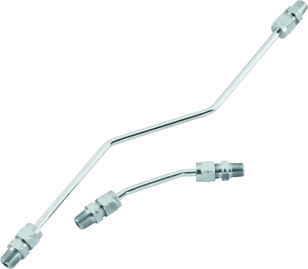 Bikers Choice 66-84 Shovelhead Chrome Rocker Box Oil Line Set Replaces H-D 17506-66A