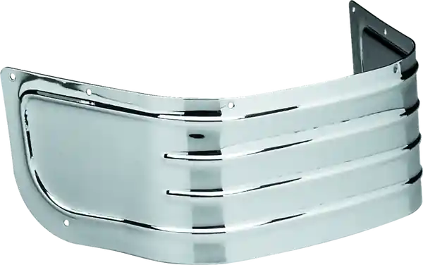 Bikers Choice 80-13 FLH 86-06 FLST Chrome Ribbed Fender Skirt