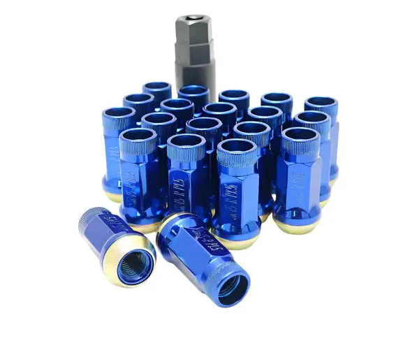 Wheel Mate Muteki SR45R Lug Nut Kit 12x1.25 - Blue