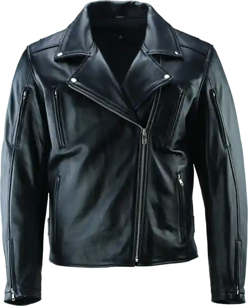 River Road Ironclad Classic Leather Jacket Black - XL