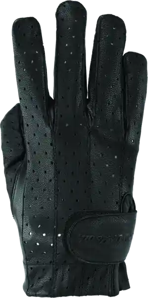 River Road Tucson Leather Perforated Gloves Black Womens - XL