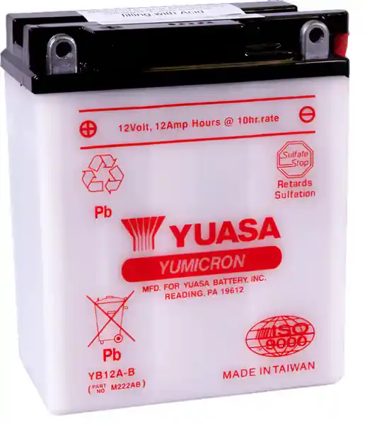 Yuasa YB12A-B Yumicron 12 Volt Battery