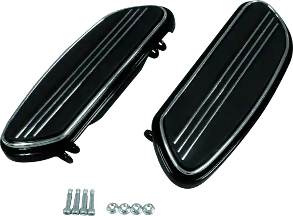 Bikers Choice 86-20 Touring 86-17 FLST 12-16 FLD Black Floorboard Kit Replaces H-D 50631-04 Pr