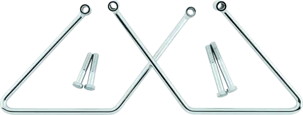 Bikers Choice 00-05 FXST 00-17 FLST Chrome Saddlebag Supports Pr
