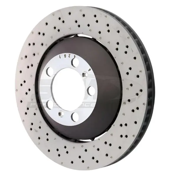 SHW 14-19 Porsche 911 GT3 4.0L w/o Ceramic Brake Right Front Drill-Dimp LW Brake Rotor (99135140681)