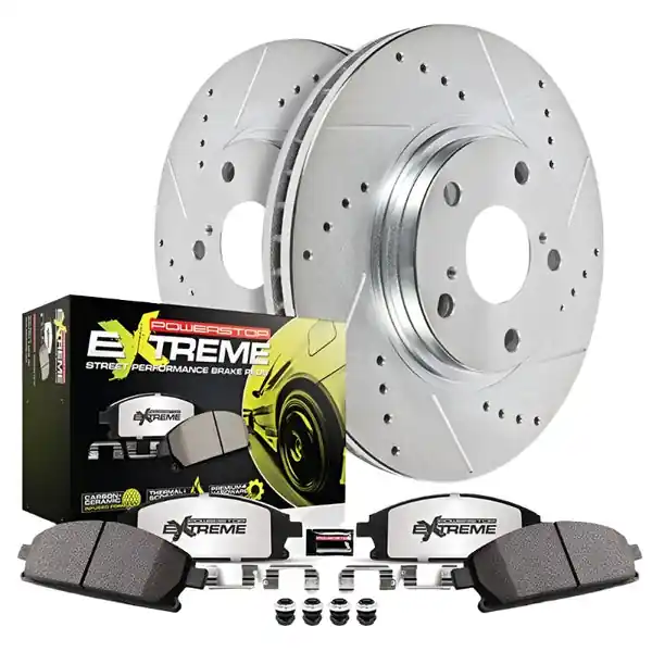 Power Stop 18-20 Kia Stinger Front Z26 Street Warrior Brake Kit
