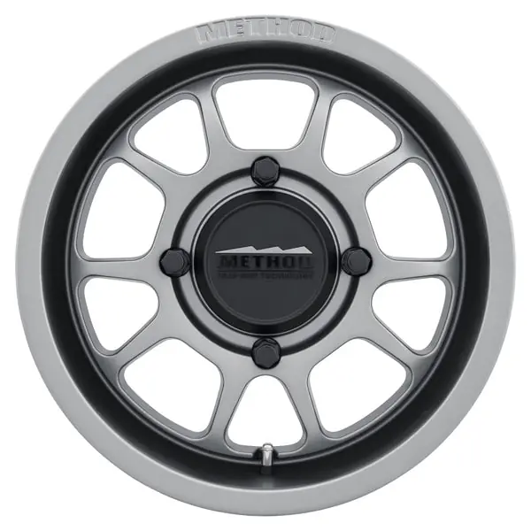 Method MR409 Bead Grip 15x7 / 5+2/38mm Offset / 4x136 / 106.25mm CB Steel Grey Wheel