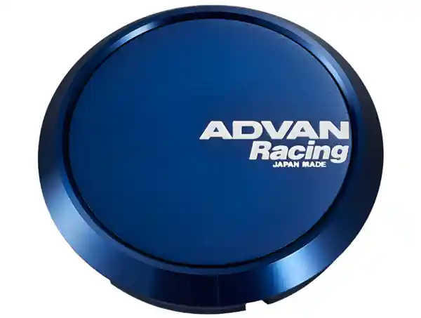 Advan 73mm Flat Centercap - Blue Anodized