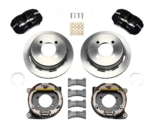 Wilwood Dynapro Low-Profile 11.00in P-Brake Kit Ford 7.5in Rear 2.80 Offset - 4-Lug