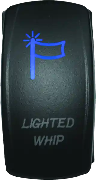 DragonFire Racing Lighted Switch Whip On/Off Blue