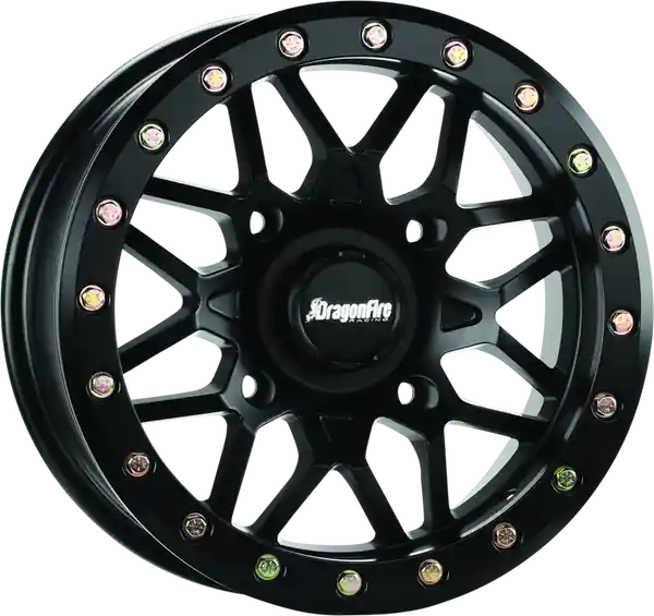 DragonFire Racing Typhon Wheel 14X7 4/156+10 5+2 Machined Black